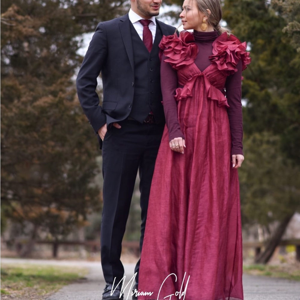 Zimmermann Lady Beetle Gown in Berry - Picture 7 of 7